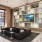 lobby with seating near built in wall shelf