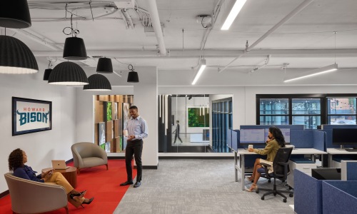The essence of exceptional living people in an office working