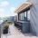 rooftop balcony with bar