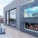 outdoor patio with tv and fireplace